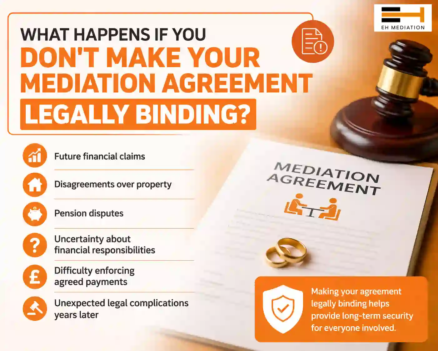 What Happens If You Don't Make Your Mediation Agreement Legally Binding Midsomer Norton?